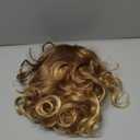 Short Wavy Curly Women Wigs Blonde Bob Synthetic Cosplay Daily Party Use Wig for Girls Fashion Costume
