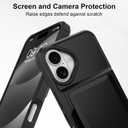 ZIYE Designed for iPhone 17 Wallet Case with Card Holder,Store up 4 Credit Card Case Anti-Scratch Shockproof Cover Compatible with iPhone 17 6.3 Inch Black