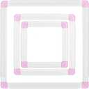 3 Pack Square Embroidery Hoops, Plastic Cross-Stitch Hoops, Plastic Clip Frame for Embroidery, Embroidery Quilting Frames (6x6, 8x8, 11x11)