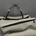 Reusable Grocery Bag on Wheels,(Small, Beige) Rolling Shopping Bags with Wheels and Handle, Folding Rolling Tote Trolley, 3 Pockets and Zipper Cover, Carries Up to 22 LBS