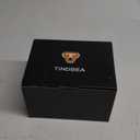 Tindbea Toilet Paper Holder with Wood Shelf, Wooden Wall Mount Tissue Paper Roll Holder, Brushed Nickel Stainless Steel Bathroom Accessories Decor Household Home Apartment Restroom Essentials (Walnut)