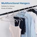 Clear Plastic Hangers, 16" Heavy Duty Clothes Hangers, Durable Closet Hanger for Shirt, Coat and Dress(15 Pack)