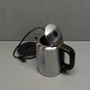 Amazon Basics Electric Stainless Steel Kettle for Tea and Coffee, BPA-Free, Fast Boiling, Auto Shut-Off, 1 Liter, 1500W, Black and Silver