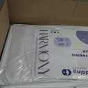 Continental Bedding Harmony White Goose Down Pillow 550 Fill Power Soft Loft 100% Cotton 300 Thread Count Shell King Size 1 Pack Made in USA