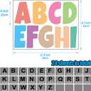 Bemeol 234 Pieces 4 Inch Bulletin Board Letters Alphabet Cutout Letter for Bulletin Board Display Home Classroom School Decor(Colorful)