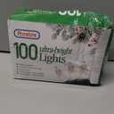 PREXTEX 100 Count Clear Christmas Lights - 20 ft Ultra Bright String Lights with Green Wire for Indoor and Outdoor Use, Christmas Trees, Holidays, Patios and Garden