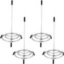 4PCS Check Spindle, Receipt Holder Spike, Stainless Steel Bill Fork, Memo Holder Spike