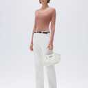 SUUKSESS Cloud Cashmere Women V Neck Long Sleeve Shirt Soft Knit Tops (White, S)