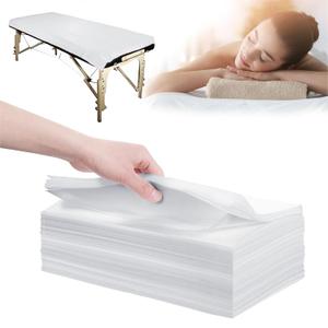 31" x 71" Disposable Bed Sheets for Massage Table Waterproof Massage Table Sheet Soft Non Woven Fabric SPA Bed Cover Breathable for Massage Beauty Tattoos 50PCS (White)