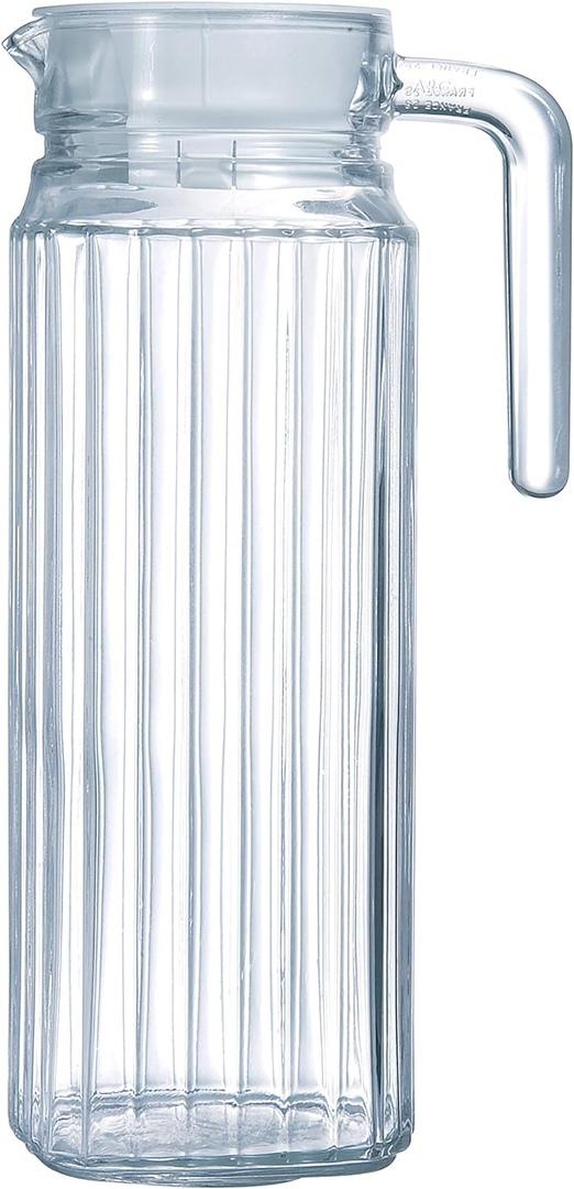 Arcoroc Quadro fridge jug with lid, 1L. (37.2 Ounces)