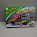 My First Speed Racing Assembly Track Builder Toy Playset - Starter Kit with 6 Diecast Cars, Accessories for Kids