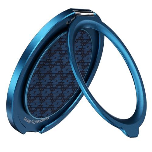 BENKS ArmorPop Magnetic Phone Grip & Stand for MagSafe, 360° Rotation Adjustable Phone Ring Holder for iPhone 17/16/15/14/13/12 Series, Durable Kevlar Design