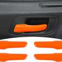 for Charger Inner Door Handle Trim Fit for Dodge Charger/Chrysler 300C 2011-2023 Orange Interior Accessories 4pcs
