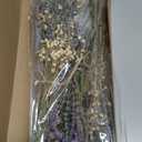 Layhit 4 Pack Large Size Boho Dried Flower Bouquet 15-17 Inch Wedding Handmade Dry Flowers for Vase Crafts DIY Photo Boutonniere for Men Floral Plant for Bridesmaid Gift Birthday Decor(Lavender)