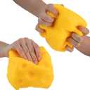ORB Easy Sqweezy Super Cheesy - Squeeze This Big, Fun, Squishy, Slow Rising, Extra Soft Giant Block of Cheese for Stress Relief - Original Sensory / Fidget Novelty Toy and Gift for Kids and Adults