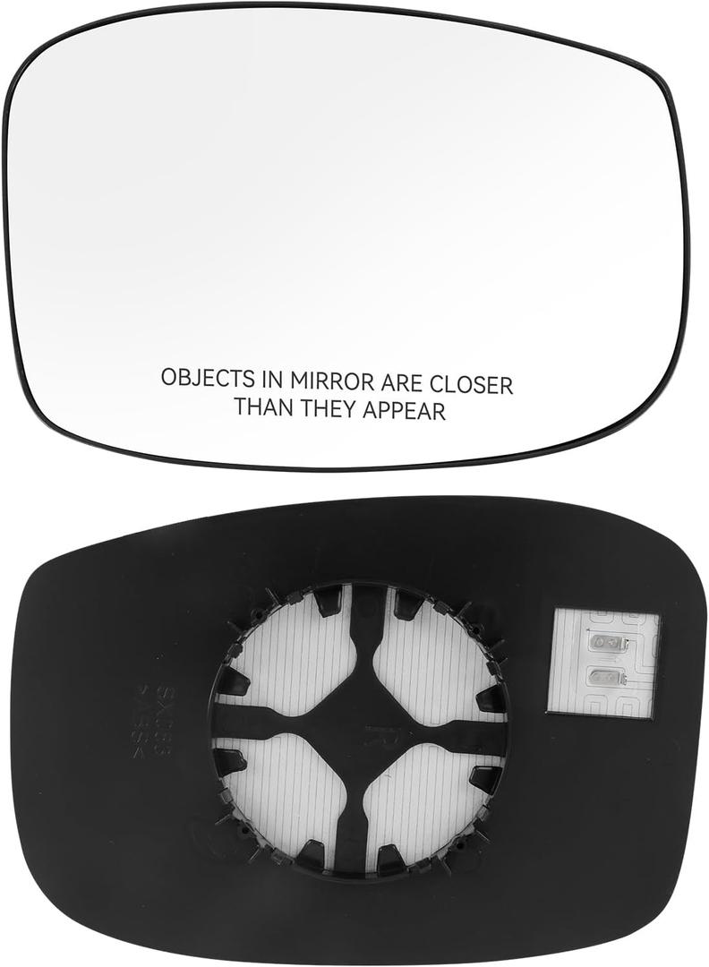 Compatible With Honda Odyssey 2018 2019 2020 2021 2022 2023, Passenger Right Side Mirror Glass, Heated Convex Side Rearview Mirror with Backing Plate