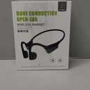 Bone Conduction Headphones 15H Playtime, IPX6 Waterproof Bone Conduction Earbuds, Open Ear Headphones Bluetooth 5.3 Wireless Earbuds with Mic Sweatproof Headset for Running, Cycling
