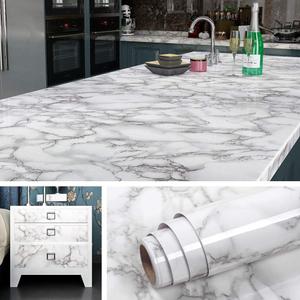 Livelynine 36x197 Wide Contact Paper for Countertops Desk Cover Table Counter Top Covers Removable Marble Wallpaper Self Adhesive Kitchen Countertop Peel and Stick Waterproof Marble Vinyl Wrap Wall