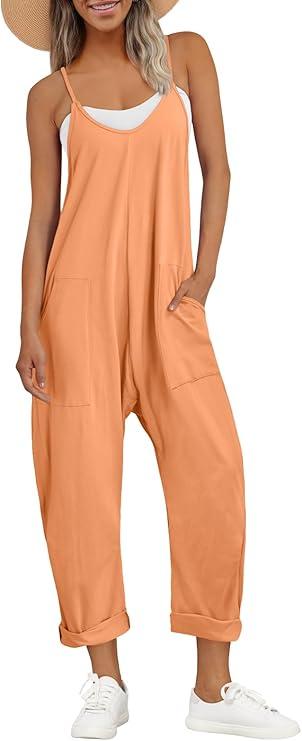 AUTOMET Jumpsuits for Women Casual Summer Outfits Rompers Comfy Beach Vacation Trendy Overalls Jumpers Fashion Clothes 2025, XL