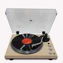 Fully Automatic Belt-Drive Turntable with Premium Cartridge for Music Player, 2 Speed, Hi-Fi, Carbon Fibre Arm, Anti-Resonance, Adjustable Counterweight