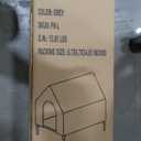 48" Dog House for Large Dogs Outside, Elevated Cooling Dog Beds for Outdoor Indoor, Weatherproof Raised Pet Shelter with Canopy, Big Portable Doggie Tent Cot Kennel, Grey