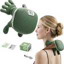 Trivaze Neck Massager with Heat Ultimate Neck and Shoulder Massager for Relaxation, Portable USB Charging, Realistic Massage Sensation, 4D Masajeador de Espalda y Cuello para Alivio de Tensin y Dolor