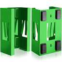Lounsweer 2 Pcs Magnetic Glove Dispenser Holders Boxes of Gloves Commercial Quality Towels Wipes Paper Tissue Box Holder Wall Mount Kitchen Fridge Office Workshops Garage Tool Hospital(Green)