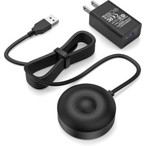 WUKUR for Oral B iO Charger Base, Compatible with Oral B iO Electric Toothbrush Series 7, 8, 9, Magnetic Travel Charging Base Model 3768, Power Cord (Black)