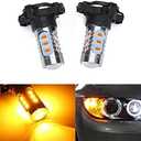 (2Amber Yellow Error Free High Power PY24W 5200s LED Bulbs Compatible With BMW Front Turn Signal Lights Canbus