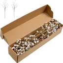 Winter Decorations 24 Pcs Artificial Berry Stems 17inch White Berry Picks for Christmas Holiday Flower Arrangements Home Centerpieces DIY Ornaments