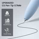 8Pcs Black Gel Pens - 0.7mm Medium Point Black Ink Pens | Smooth Writing - Quick Drying Retractable Pen for Men Women (Morandi - 8Pcs)
