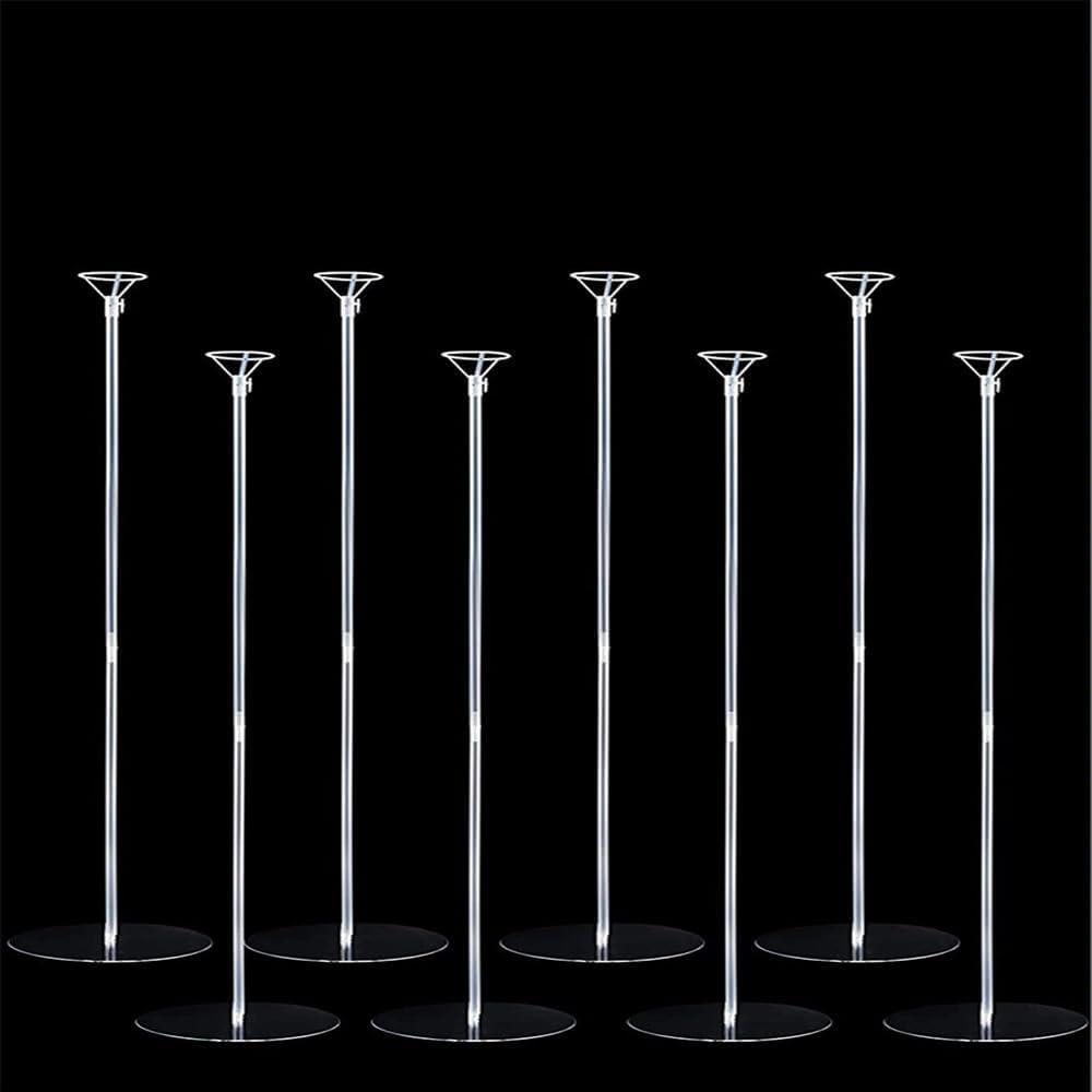 8 Set Balloon Stand Kit Balloon Table Desktop Stand Sticks Centerpieces Holder for Wedding Birthday Baby Shower Party Decoration Balloon Banquet (30 Inch)