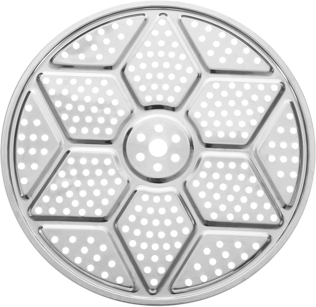 uxcell Stainless Steel Steamer Rack, 15 Inches Pot Steaming Tray Thicken Pressure Cooker Canning Racks for Steamer Cookware Pressure Cooker, Silver Tone