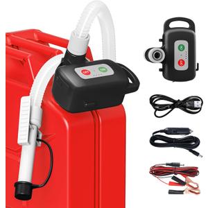 Rechargeable Fuel Transfer Pump with Auto Stop Sensor, Fast 3.2 GPM Flow Gas Can Pump Portable Fuel Pump, Lithium-Ion Battery Gas Transfer Pump for Gasoline, Oil, Kerosene, Diesel, gifts for men