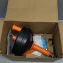 Drain Auger, Clog Remover with Drill Adapter, 25 Feet Flexible Plumbing Snake Use Manually or Powered for Kitchen, Bathroom and Shower Sink, Comes with Gloves (orange)