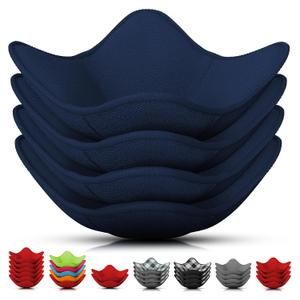 4 Pcs Microwave Bowl Cozy Holders Deep Navy Blue Microfiber Fabric Bowl Holders for Hot Food, Fits Most Bowls Up to 6.5" & Plates 7.1" Protect Hands from Hot Dishes, Heat-Resistant for Kitchen Use