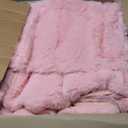 chovy Coffee Rabbit Plush Faux Fur Bread Grid Comforter Sets Twin/Full - 3PC Bed Set Ultra Warm Soft Skin Friendly Flannel Velvet Fluffy Fuzzy BeddingComforter x 1 Pillowcases x 2