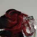 BilltiiWW 1B99j Ombre Straight Bundles Two Tone Black and Burgundy Straight Bundles Brazilian Human Hair Weave Soft and Silky for Women 14 16 18 Inch