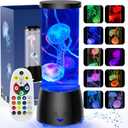 Jellyfish Lamp with Bluetooth Speaker, White Noise, 10 Colors Changing Floating Jelly Fish Light Lamp for Kids Adults LED Multicolor Moving Jellyfish Tank Aquarium Night Light Mood Lighting Room Decor