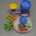 Outdoor Toys for Kids Ages 3-8: Flying Disc Launcher Toy Chasing Games - Summer Outside Yard Activities Chasing Toy for Toddlers Ages 3 4 5 6 7 8 Backyard Games Birthday Gift for Boys Girls, Blue