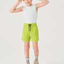Haloumoning Boys Mesh Athletic Shorts Kids Quick Dry Side Slit Basketball Gym Shorts with Pockets 5-14 Years