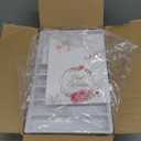 Velvet Jewelry Drawer Organizer Trays  White Stackable Jewelry Storage Inserts Set, 4-Layer Jewelry Tray Set for Earrings, Rings, Necklaces, Bracelets with Removable Dividers for Dresser & Vanity (Compact (Tablet Size))