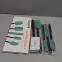 Coukre Silicone Spatula Set of 5,High Temperature Resistant, Food Grade Silicone, Dishwasher Safe, for Baking, Cooking (Aqua Green)