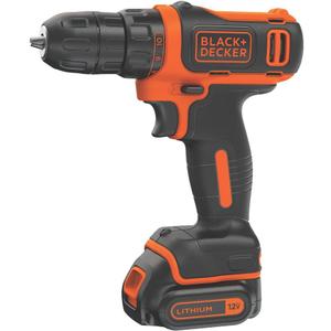 BLACK+DECKER 12V MAX Cordless Drill/Driver, Battery and Charger Included (BDCDD12C)