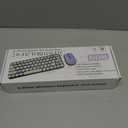 2.4G Wireless Keyboard & Mouse Combo, Portable%60 Small Typewriter Keyboard for Office PC Computer Laptop Desktop Windows (Green)