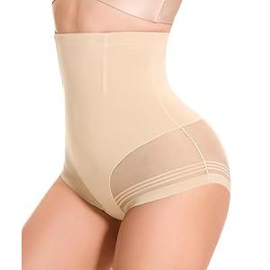 SIMIYA Tummy Control Shapewear for Women High Waist Trainer Shaping Underwear Panties Stomach Compression Body Shaper 2XL