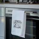 Trendy Retro Duck Kitchen Towels, Gifts for Duck Lovers Dish Tea Towels for Kitchen Decor, Whatever Life Throws at You Funny Animal Decorative Hand Towels for Bathroom, 16x24 Inch