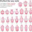 BEAHOT 24 Pack Pink Bud Vases in Bulk,Mini Glass Vintage Vases for Centerpieces,Wedding Decor, Small Flower Vases for Party & Home Decaration,Mother's Day (Pink)
