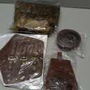 Adults Viking Costume Accessories 5 Pcs Men Medieval Cloak with Viking Faux Fur Shawl, Arm Guard Bracelets, Belt and Pouch for Halloween Larp Carnival TV Movies