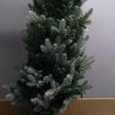 National Tree Company Pre-lit Artificial Mini Christmas Tree | Includes Small Lights and Cloth Bag Base | for Tabletop or Desk | Burlap-4 ft, 4', Green